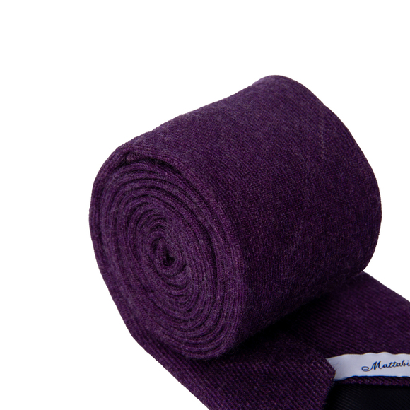 MATTABISCH PURPLE CLASSIC TIE | MENS - Picture 3 of 4
